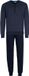 Pastunette Pyjamaset - Katoen - Donkerblauw - Knoopsluiting - Maat S