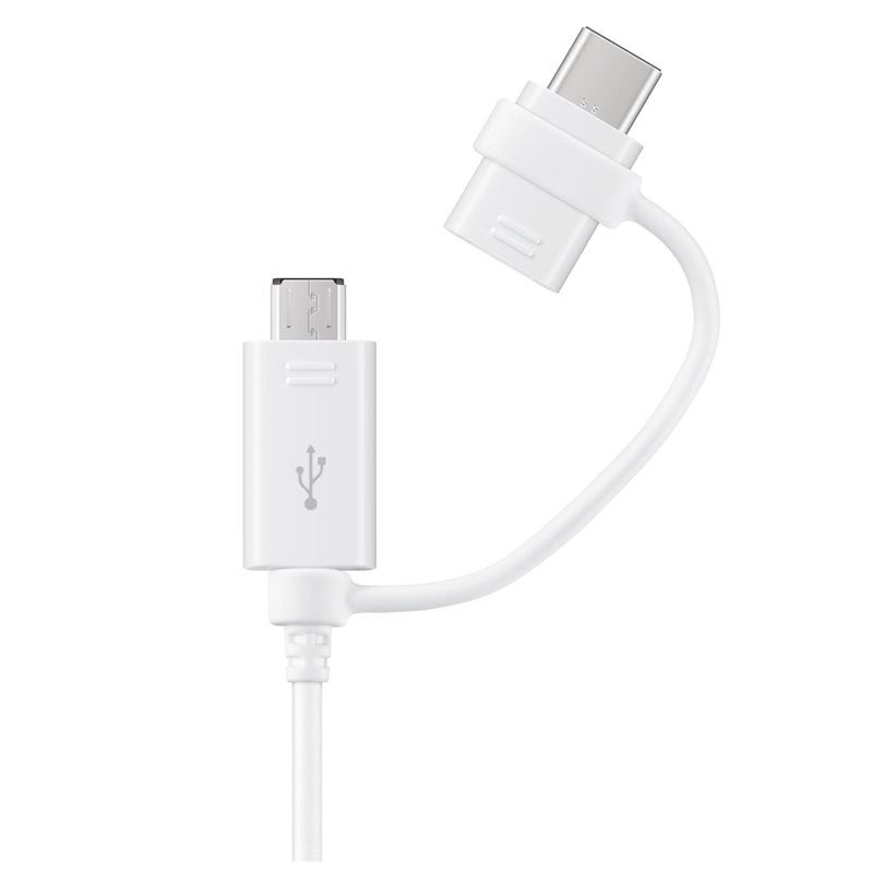 Samsung EP-DG930 USB 2.0 Cable - USB A to USB C/Micro-USB B - 1.5m - White