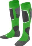 FALKE SK4 warm dun wol functioneel materiaal skisokken kinderen groen - maat 31-34