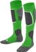FALKE SK4 warm dun wol functioneel materiaal skisokken kinderen groen - maat 31-34