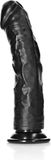 Shots RealRock Gebogen Realistische Dildo met Zuignap - 25,5 cm black