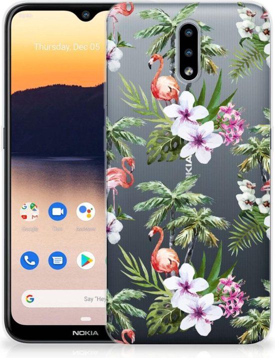 B2Ctelecom GSM Hoesje Nokia 2.3 - Flamingo Palms - TPU Back Cover