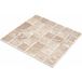 Decoon - Mosaïque Travertin Noce 4,8x4,8 - Plaque De 30x30 Cm - 1cm Épaisseur