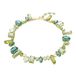 Swarovski Gema Ketting Goudkleurig Groen Kristal 45 cm