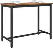 vidaXL - Tafel - Oudhout - 100 x 50 x 76,5 cm Engineered hout en staal