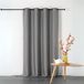 HomeMaison M1 brandvertragende halfmatte gordijnstof Antracietgrijs Polyester Inbetween gordijn