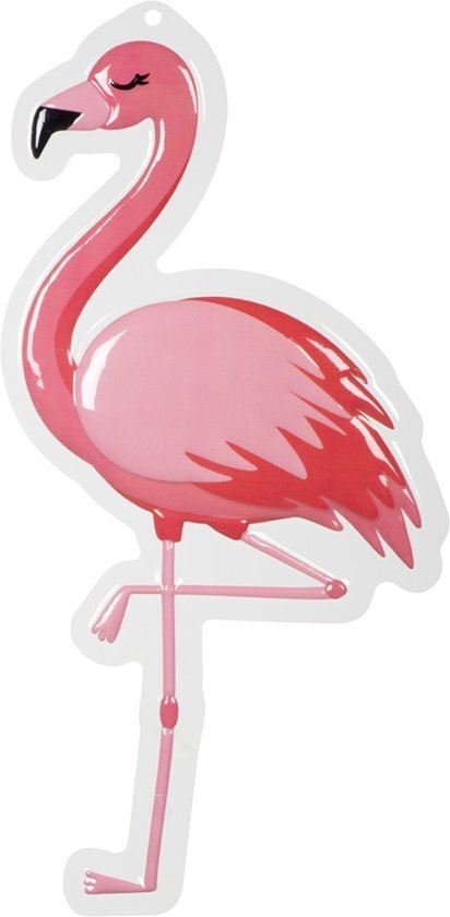 Partywinkel Hawaii Deurbord Flamingo 50cm