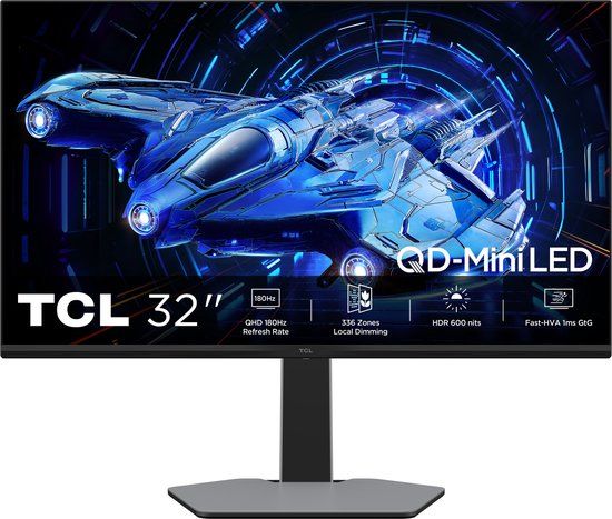 TCL G64 32G64 computer monitor 81,3 cm (32\") 2560 x 1440 Pixels 2K QLED Grijs