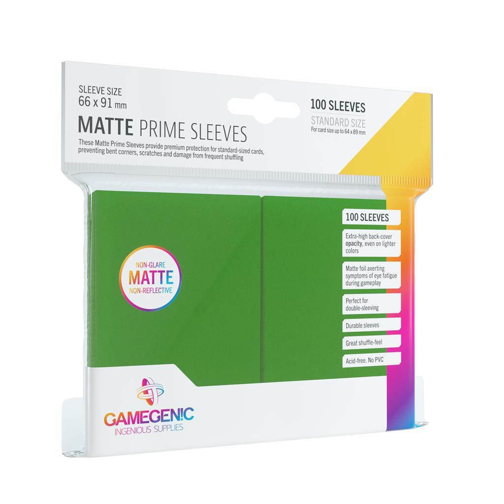 GameGenic Prime Matte Sleeves 66x91mm Groen (100 stuks)