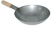 Vogue Zacht Stalen Wok - Platte Bodem - 35,5cm
