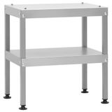 Merkloos Rookoven Tafel 40 x 28 x 44 cm van Verzinkt Staal met Legplanken