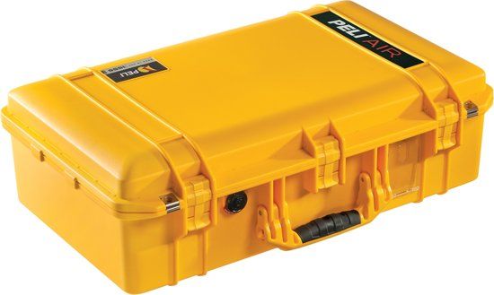 Peli Case 1555 AIR Camerakoffer Geel incl. plukschuim