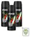Axe Déodorant Vaporisateur Africa - 150 ml - Lot économique - 3 pièces