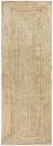 HAMID - Vloerkleed Van Jute, Tapijt Alhambra Natuurlijk, 100% Natuurlijk Tapijt Van Jute, Handgeweven, Vloerkleed Voor Woonkamer, Slaapkamer, Eetkamer, Gang, Ingang - (200x80cm)