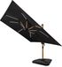 VONROC LED Parasolverlichting - 15 lichtstrips - warm wit - voor VONROC zweefparasols Bardolino en Pisogne of baleinen vanaf 69 cm - oplaadbare 2600 mAh accu – (parasol niet inbegrepen)