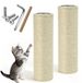 Poteau griffoir de rechange - Sisal - 35 x 7 cm - Lot de 2 - Avec vis M8
