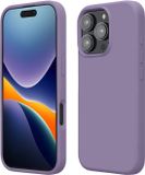 kwmobile telefoonhoesje geschikt voor Apple iPhone 16 Pro - Hoesje met siliconen coating - Smartphone case in violet lila