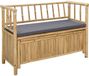 vidaXL Tuinkast Bank 110 x 47 x 80 cm Bamboe Naturel Rechthoekig