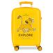 Joumma Disney cabine koffer, de Leeuwenkoning Explorer, kinderkoffer, van ABS, een robuust materiaal, vier multidirectionele dubbele wielen, combinatieslot aan de zijkant, Geel, Talla única, Koffer 50