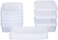 Unyqoos® Set de 8 boîtes de rangement hermétiques transparentes pour la conservation des aliments