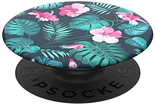 PopSockets Popgrip - Uittrekbare Greep En Standaard Voor Smartphones En Tablets Met Een Verwisselbare Poptop - Hibiscus