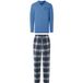ESMARA MEN Pyjama homme (Bleu/bleu foncé, M)