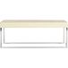 Safavieh Marc Bank 121x47x47.75 cm Crème/Zilver