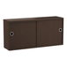 Armoire à portes coulissantes String Chêne foncé, 78x20 cm