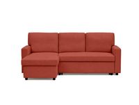 Maisons du Monde Best Mobilier Meiya 4-zits omkeerbare hoekbank met stoffen box, terracotta