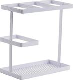 Item International Keukengerei houder wit metaal 16,5 cm