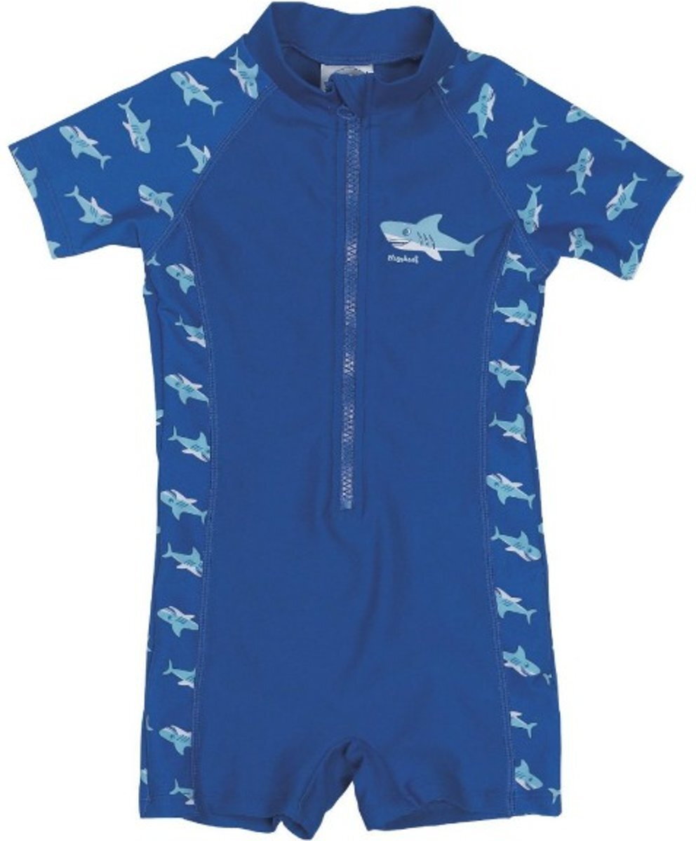 Playshoes UV zwempak Kinderen korte mouwen Shark - Blauw - Maat 98/104