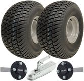 Parnells 20x10.00-8 ATV-aanhangwagenkit P332 graswielen, ALKO-naaf en kortassige assen, trekhaak 750 kg