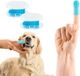Famanu – Set van 2 Siliconen Vingerborstels voor Honden – Blauw