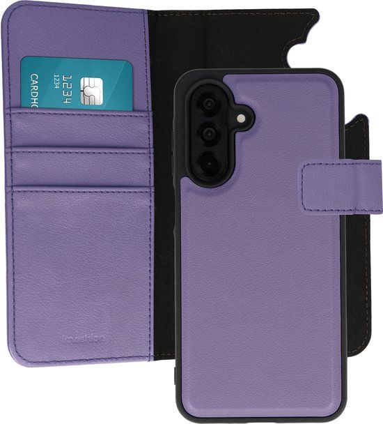 imoshion Hoesje - Geschikt voor Samsung Galaxy A26 - Uitneembare 2-in-1 Luxe Bookcase - Paars