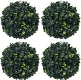 vidaXL Kunstbuxusbollen - 4 stuks - 12 cm