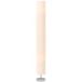 Pangivo Lampadaire Design Moderne Abat-jour En Tissu Blanc Et Acier Inox 2 X E27 120 Cm