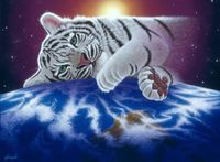 Grafika Legpuzzel Schim Schimmel - Cuddle Time - 2000 stukjes