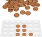 BeiJingLiangPinJiaZuoKeJiWenHuaFaZhanYouXianGongSi Pad voor Lakzegel Stempel Platte Ronde Schijf Siliconen Mallade Zelfklevende Waxing Epoxy UV-Hars DIY Ambacht - Blanc