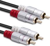 Qoltec Audiokabel 2x RCA Male naar 2x RCA Male 1M