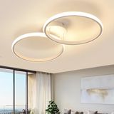 Comely Plafonnier LED, 36W 4050LM Rond Design Plafondlamp voor Slaapkamer, LED Plafondlamp voor Keuken Slaapkamer Gang, 3000K Warm Wit Licht, 54CM