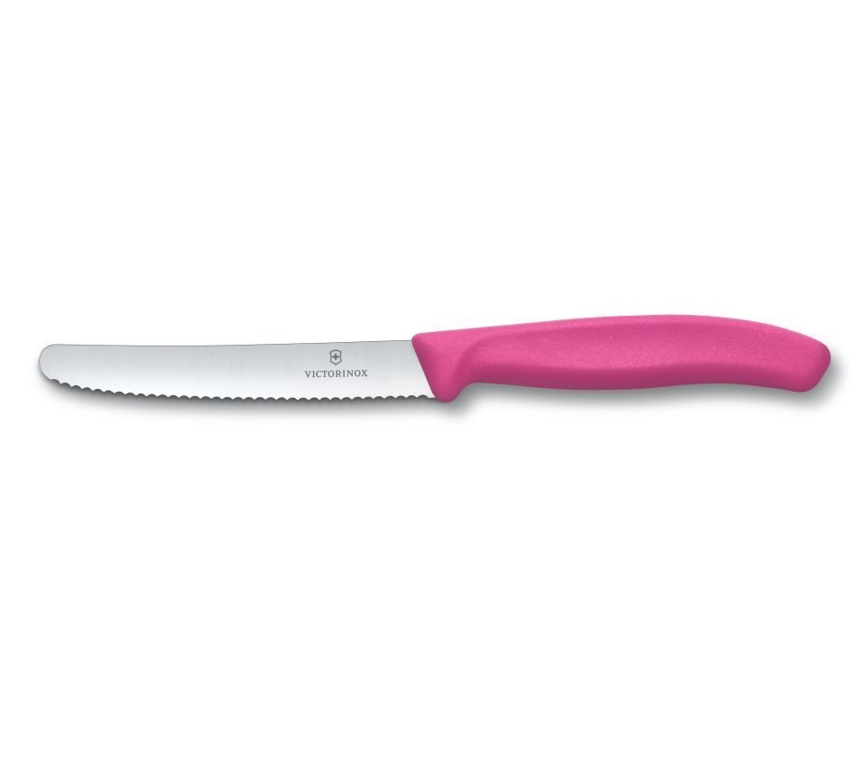 Victorinox SwissClassic Huishoudelijk mes - Roze - 10cm - Kunststof - Vaatwasserbestendig