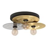 EGLO Plafondlamp Lintmill, decoratieve plafondarmatuur met 3 lichtpunten