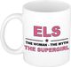 Bellatio Decorations naam cadeau mok - Els - Woman Myth Supergirl - koffiemok - 300 ml - collega - moederdag