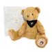 Doudou et Compagnie - Premium beer Paris 2024 – officiële licentie van de Olympische Spelen van Parijs 2024 – pluche dier met bandana – vanaf de geboorte – voor baby's – 37 cm – bruin – JO2452