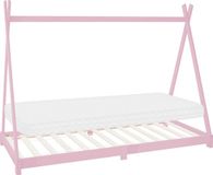 ML-Design Kinderbed Tipi 90x200 cm Roze Grenenhout met Matras