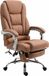 CLP Pacific V2 Fauteuil de bureau - Fonction massage - Similicuir brun clair