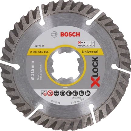 Bosch X-LOCK Cutting Disc - 11.5cm - For Stone, Concrete & More