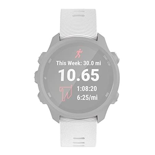 Intercella siliconen bandje - wit - geschikt voor Garmin Forerunner 55/245/645/Venu/Venu SQ/SQ 2/Venu 2 Plus/Vivomove/Vivomove 3/Vivomove Style