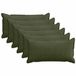 vidaXL Kussensloop Groen 40 x 70 cm Katoensatijn 6 stuks