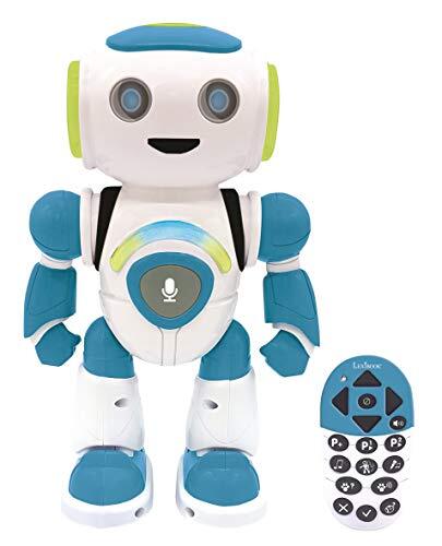 Lexibook ROB20EN Powerman Jr. Intelligent Interactief Lezen in Ghost Toy for Kids Dance Music Animal Quiz STEM Programmable Remote Control Boy Robot Groen / Blauw